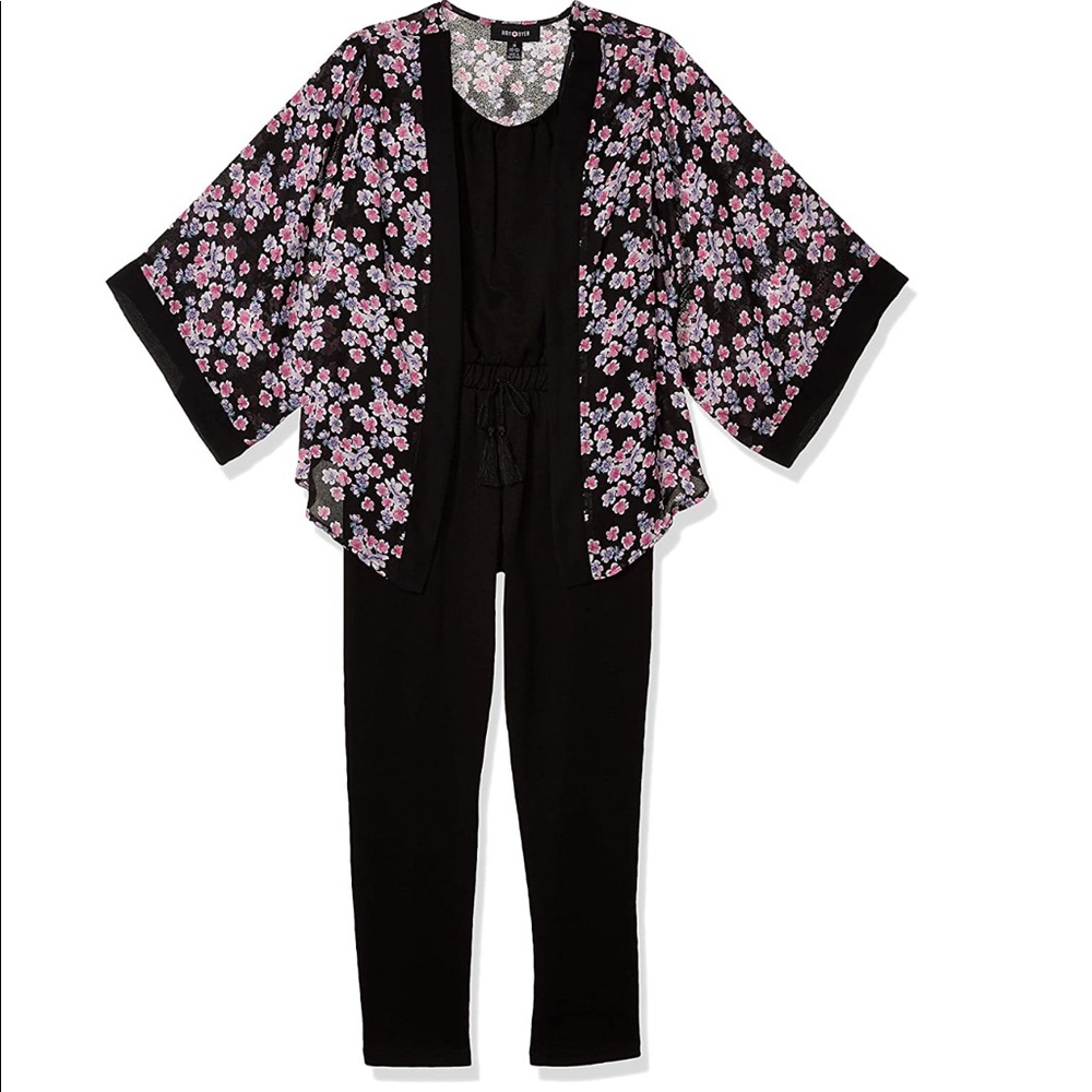Amy Byer Girls Kimono Jumpsuit